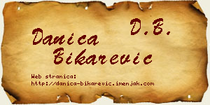 Danica Bikarević vizit kartica